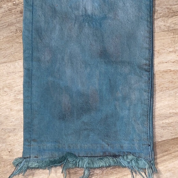 Aquamarine Washed Levi's 501 93’ Straight Leg Jeans - Picture 4 of 5